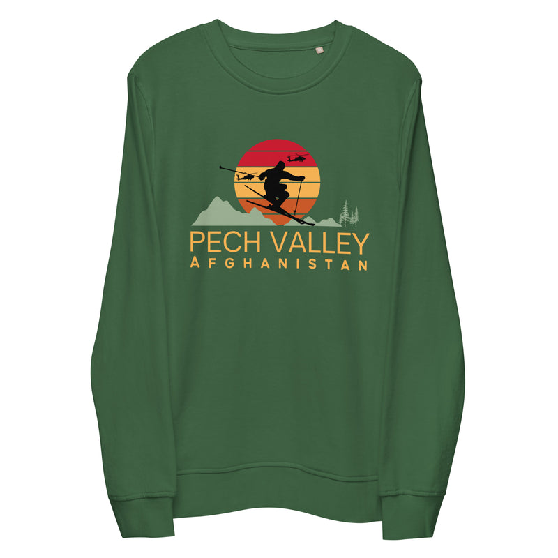 Pech Valley Ski Afghanistan Unisex Organic Sweatshirt