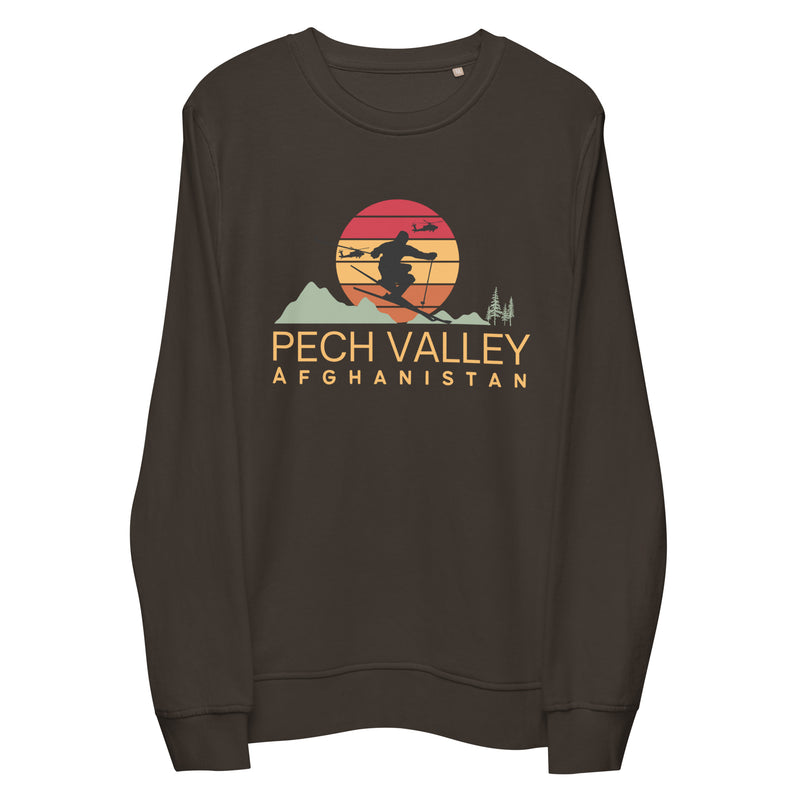 Pech Valley Ski Afghanistan Unisex Organic Sweatshirt