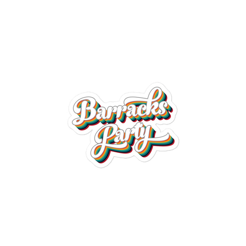 Barracks Party Stickers