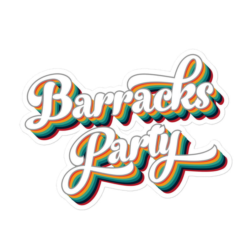Barracks Party Stickers