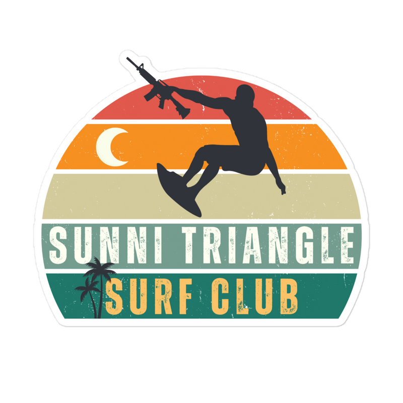 Sunni Triangle Surf Club Bubble-free stickers