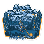 Kunar Yodeling Club Sticker (Blue And Yellow)