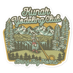 Kunar Yodeling Club Sticker (Multi-Color Retro)