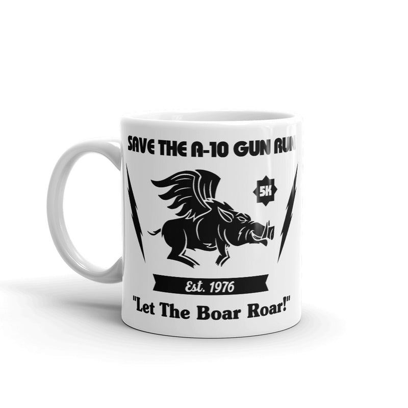 Save the A-10 Gun Run Mug (Black and White)