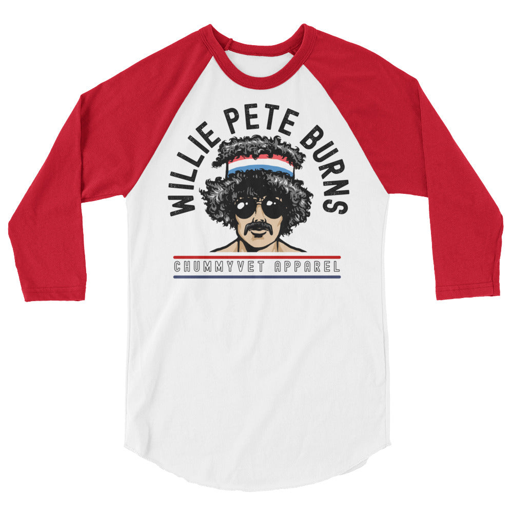 Willie Pete Burns 3/4 Sleeve Raglan Shirt
