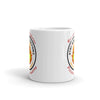 Strike Out Factory Logo White glossy mug