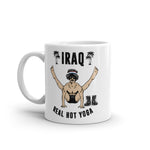 Iraq Real Hot Yoga White glossy mug