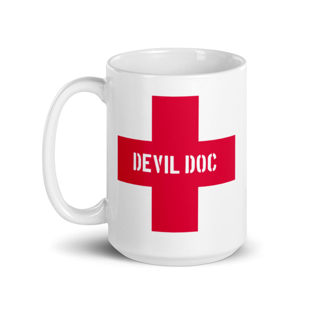 Devil Doc White Glossy Mug