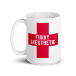 Funky Anesthetic White Glossy Mug
